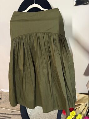 ASOS Olive Green Women’s Gathered Midi Skirt